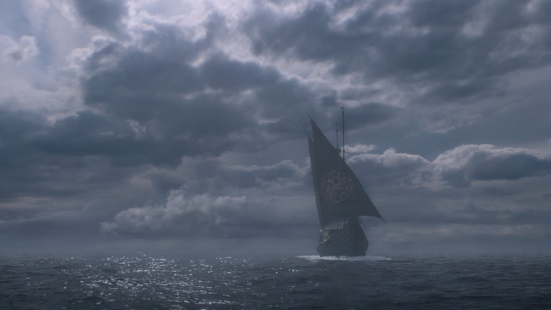 The sky in this image is a matte painting